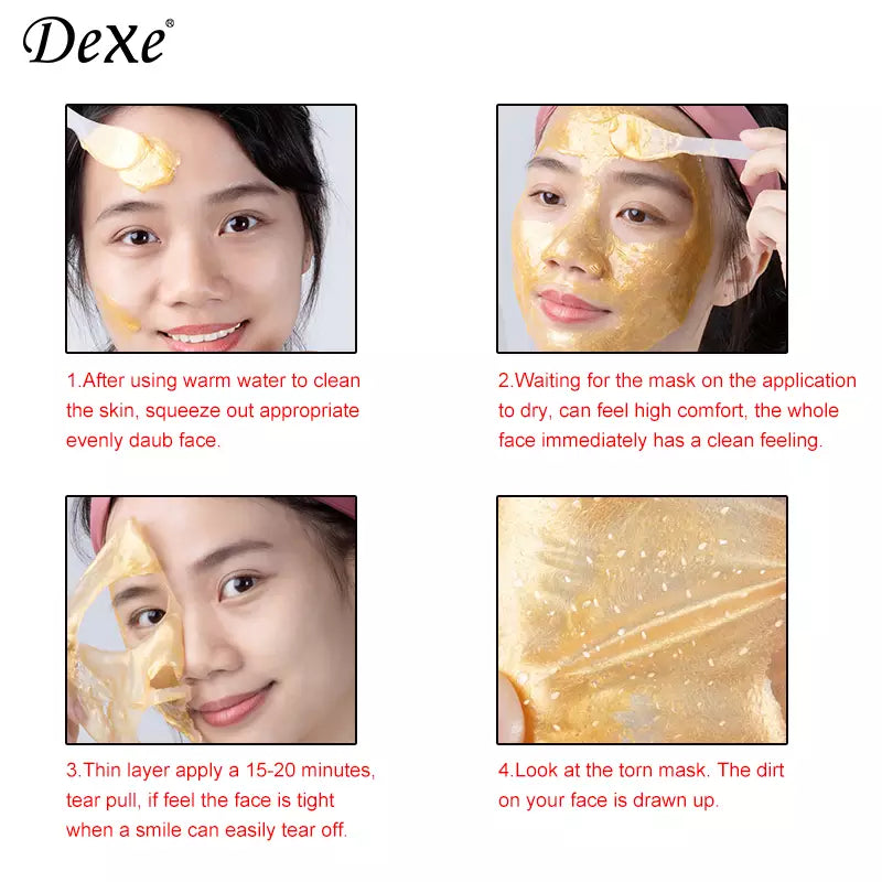 Masque facial Dexe Gold 120 g