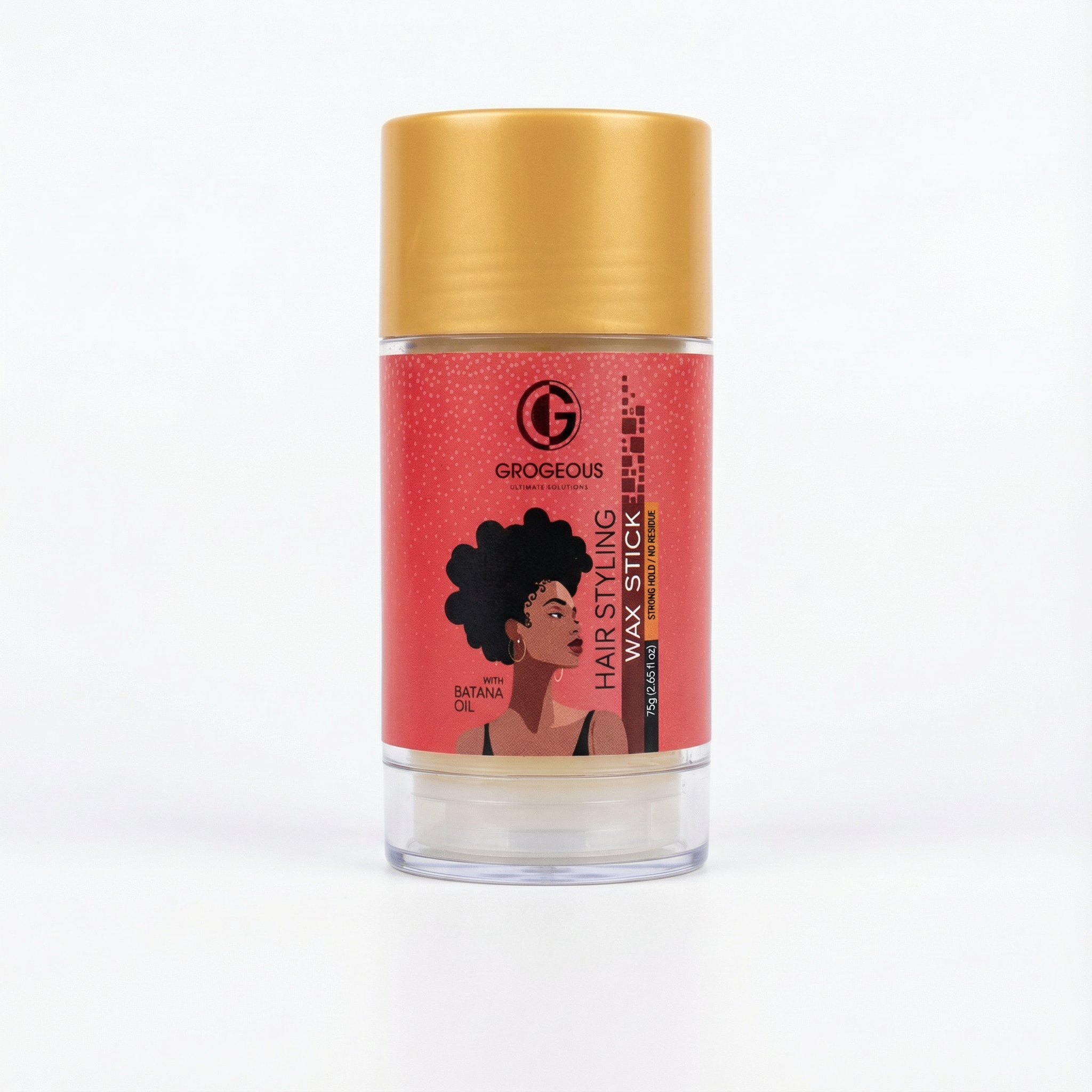 Grogeous Batana Oil Hair Styling Wax Stick on white