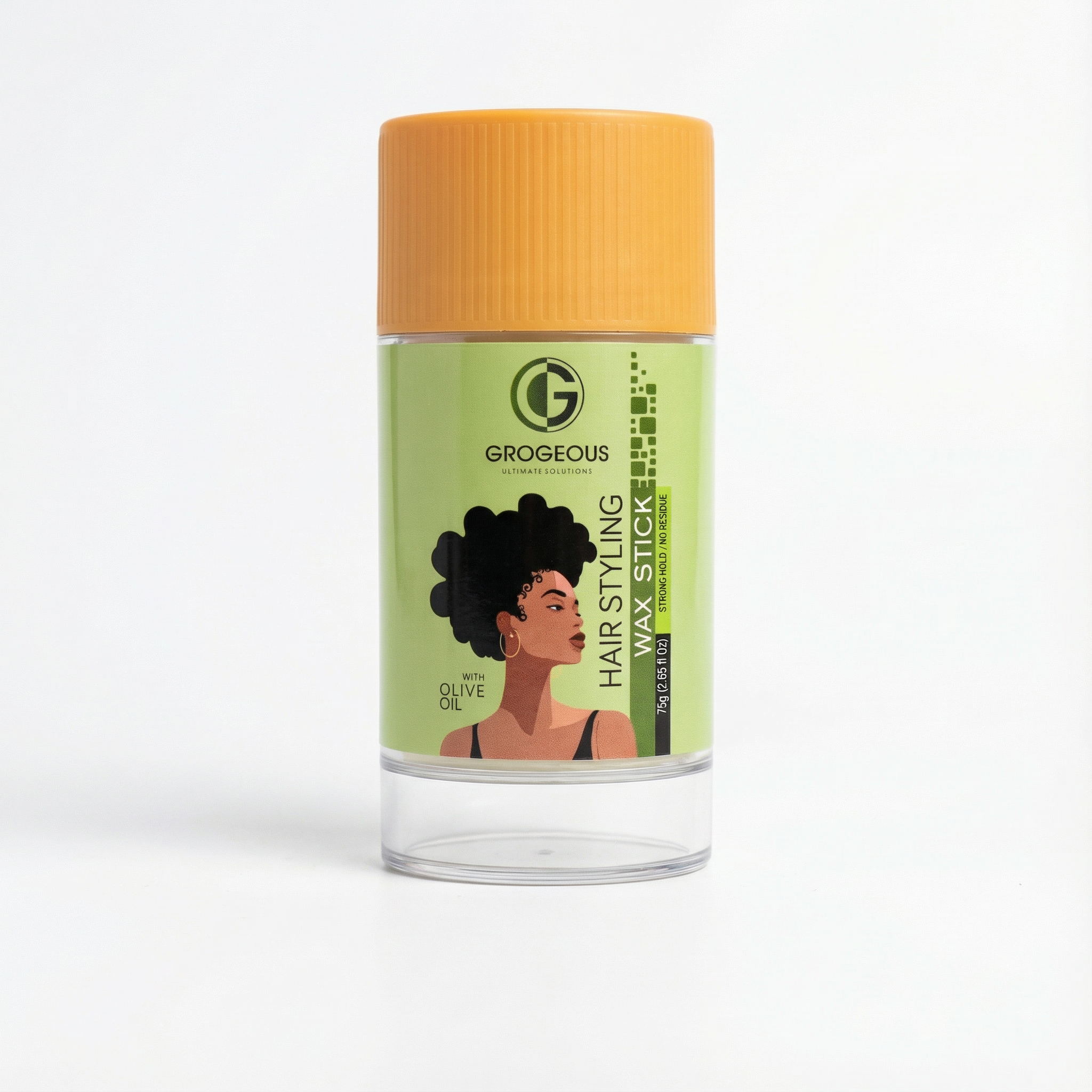 Grogeous Olive Oil Hair Styling Wax Stick on white
