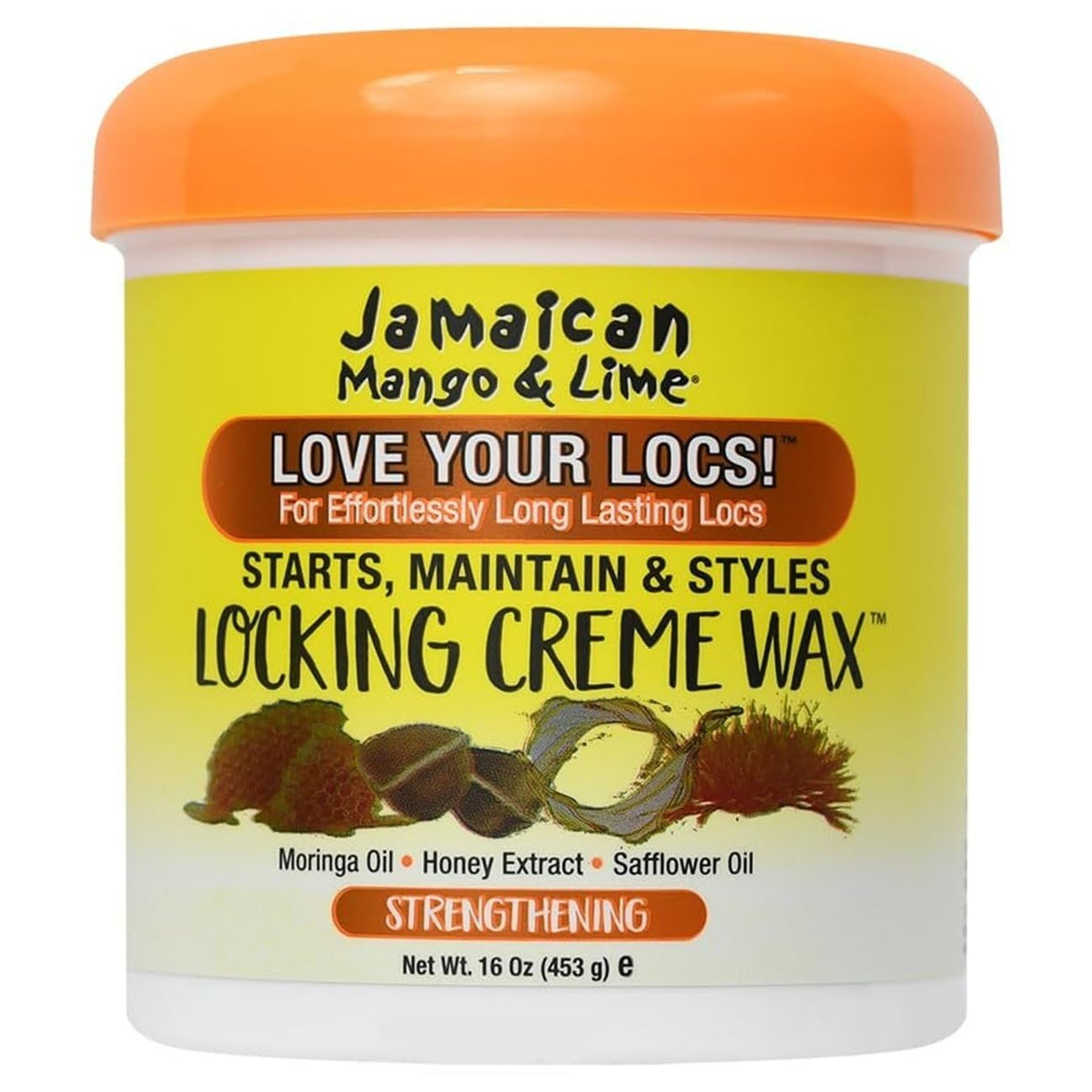 Jamaican Mango & Lime Locking Creme Wax 453 g/16 oz front jar