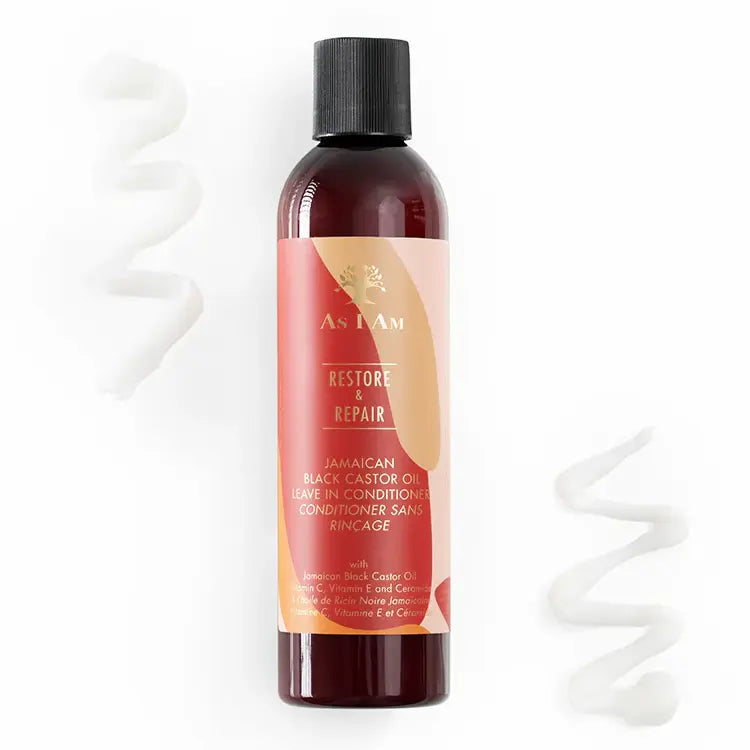 As I Am Jamaican Black Castor Oil Leave-In Conditioner 8 oz back label