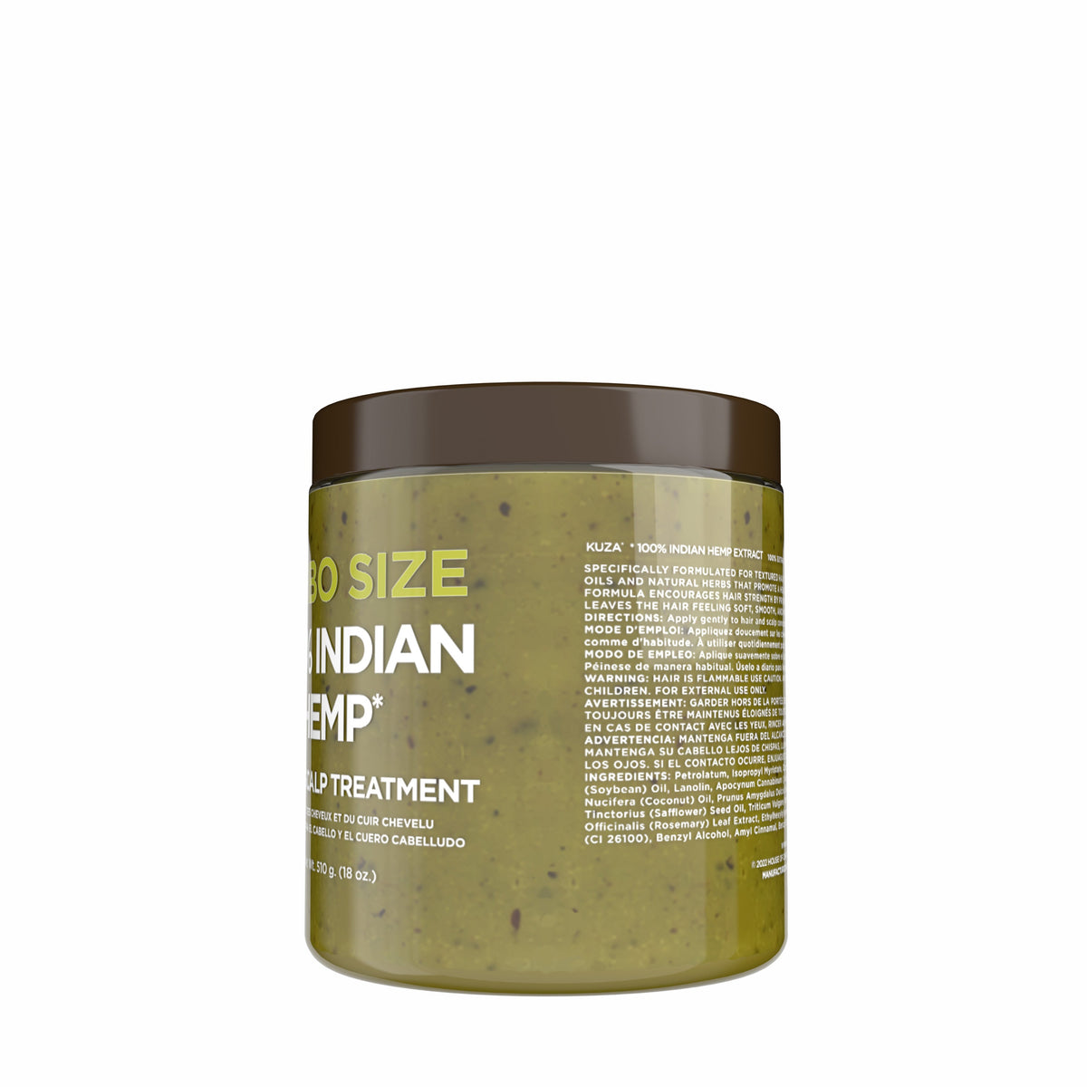 Right side of the jar showing part of the front wording and label text
