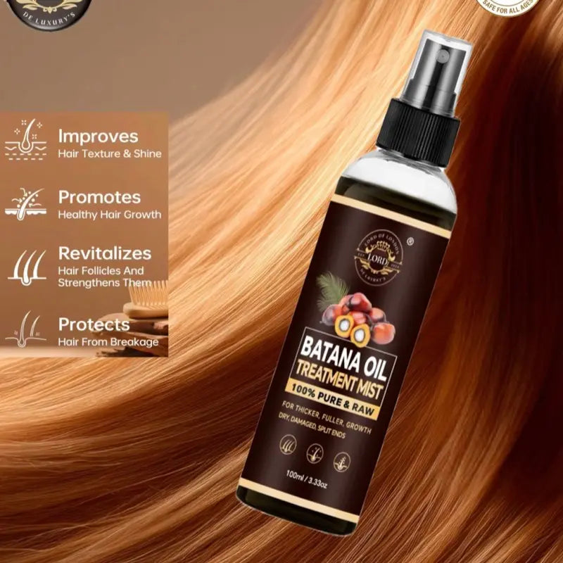 Batana Oil Mist moisture and shine presentation