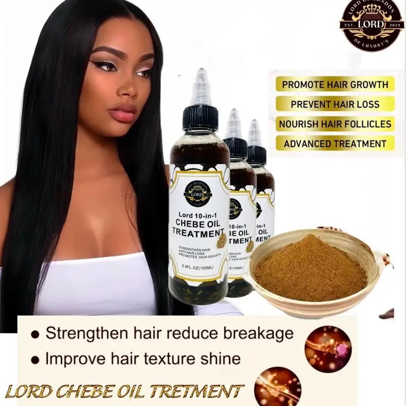 Chebe Oil Treatment benefits with long straight hair