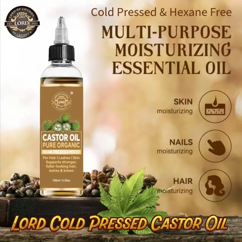Castor Oil uses for skin nails and hair