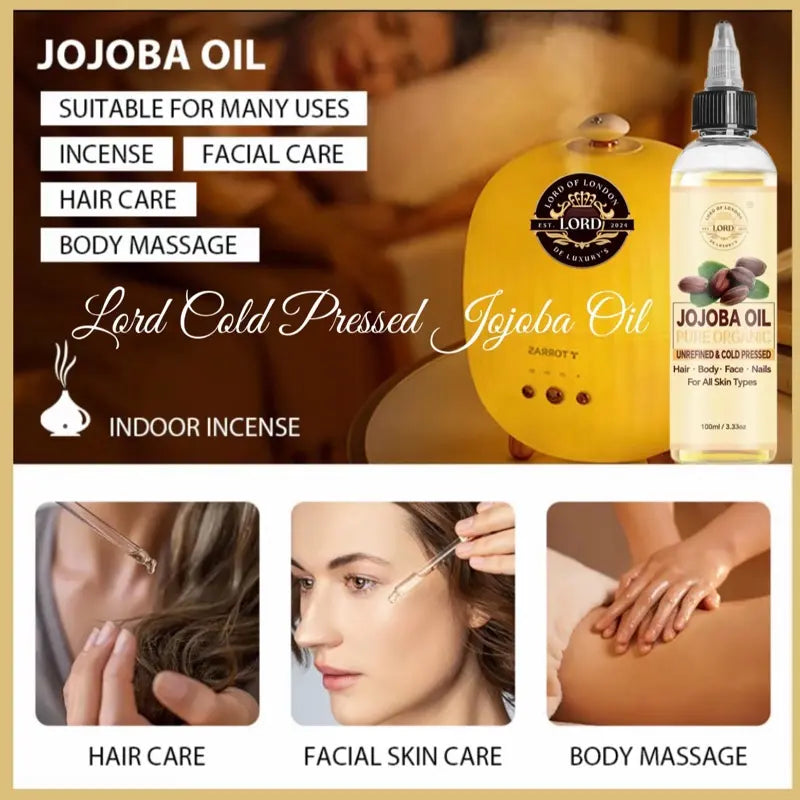 Jojoba Oil suitable for hair face and body massage