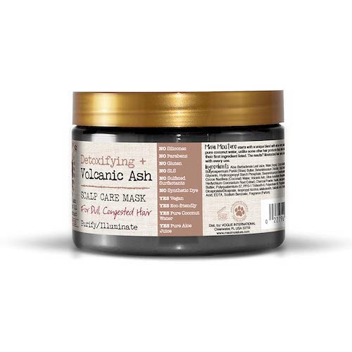 Detoxifying + Volcanic Ash Scalp Care Mask 340 g/12 oz, back label view