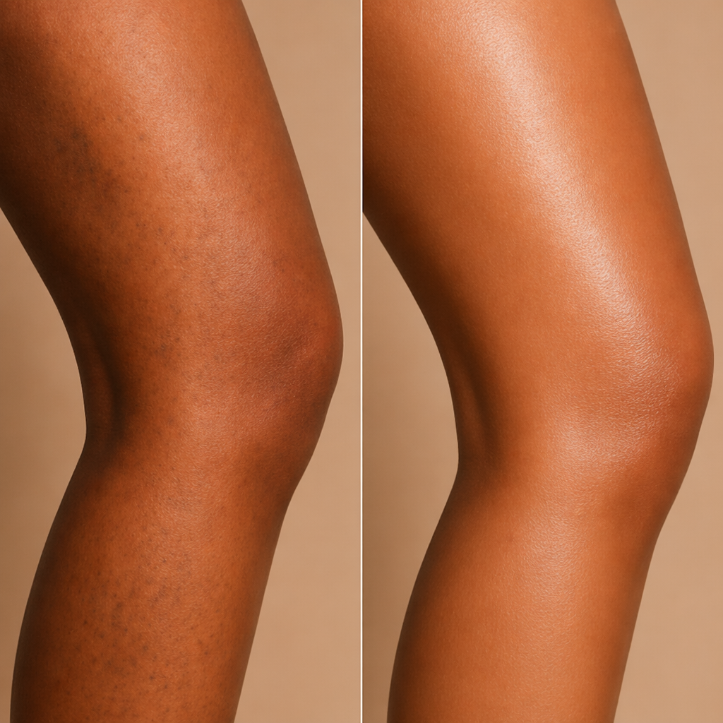melanique glow reviews before and after legs body lotion