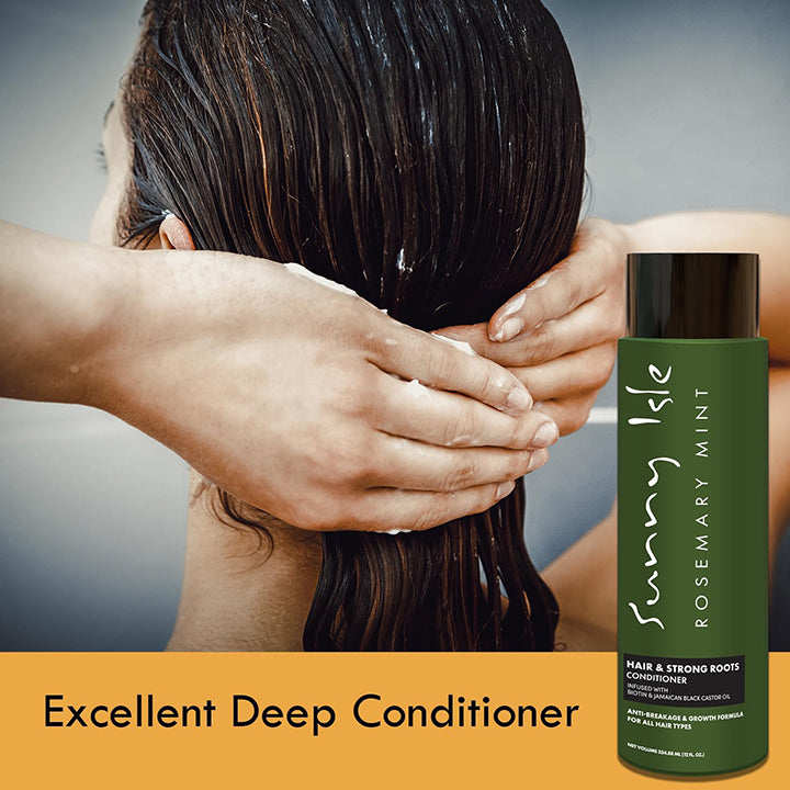 Sunny Isle Rosemary Mint Hair & Strong Roots Conditioner 12 oz - conditioner product image 3 - Sunny Isle - TJ Beauty UK