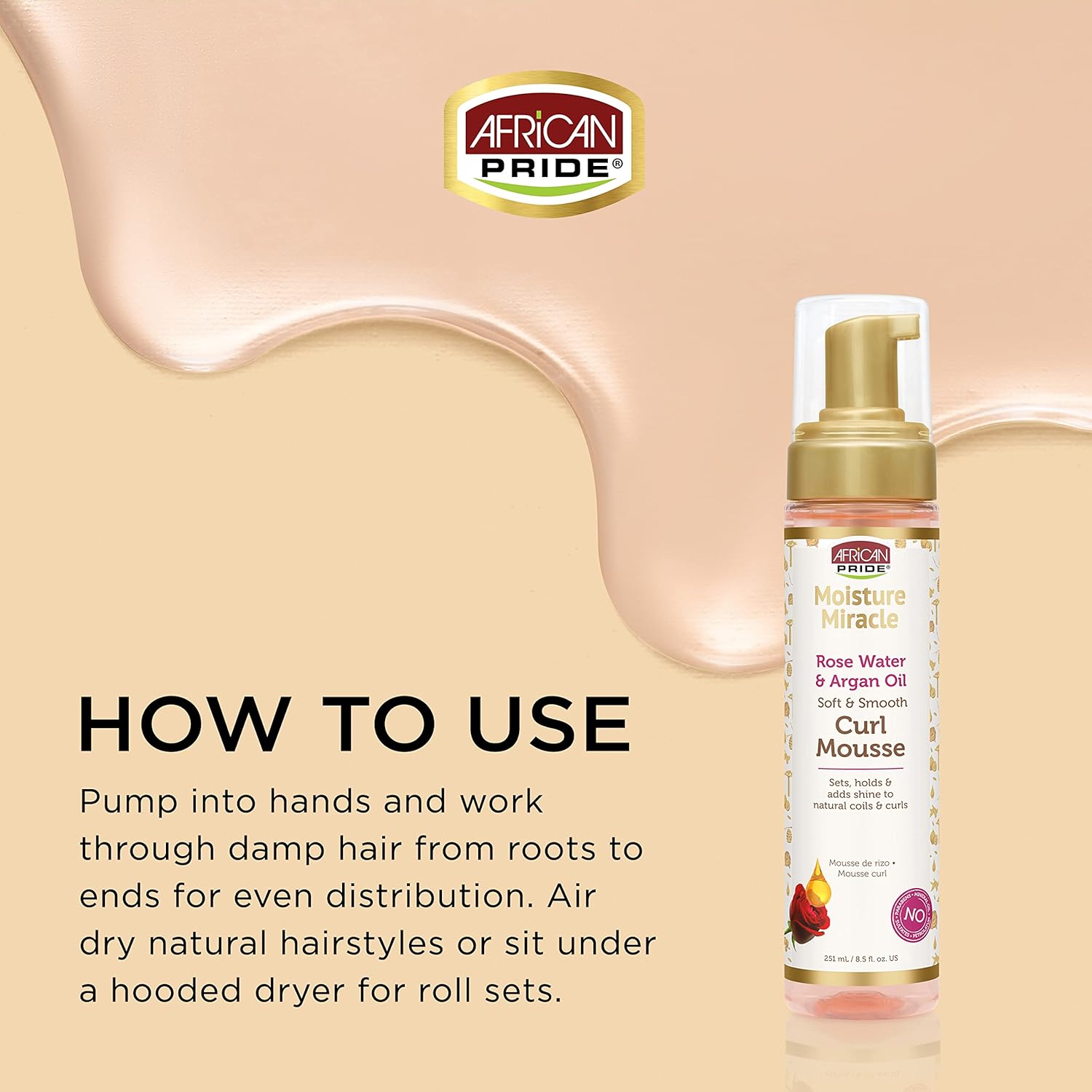 African Pride Moisture Miracle Curl Mousse 251 ml ( 3 Pc Set )