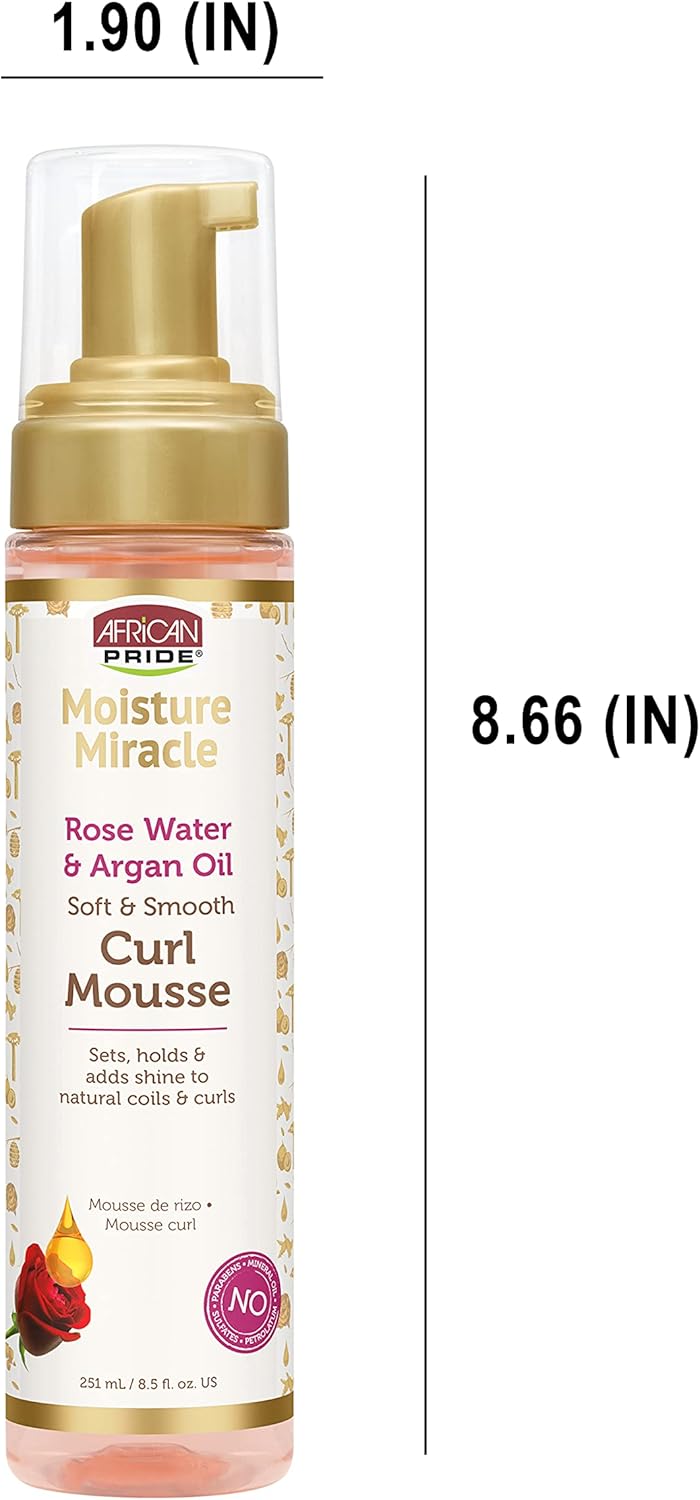 African Pride Moisture Miracle Curl Mousse 251 ml ( 3 Pc Set )
