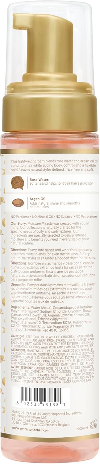 African Pride Moisture Miracle Curl Mousse 251 ml ( 3 Pc Set )