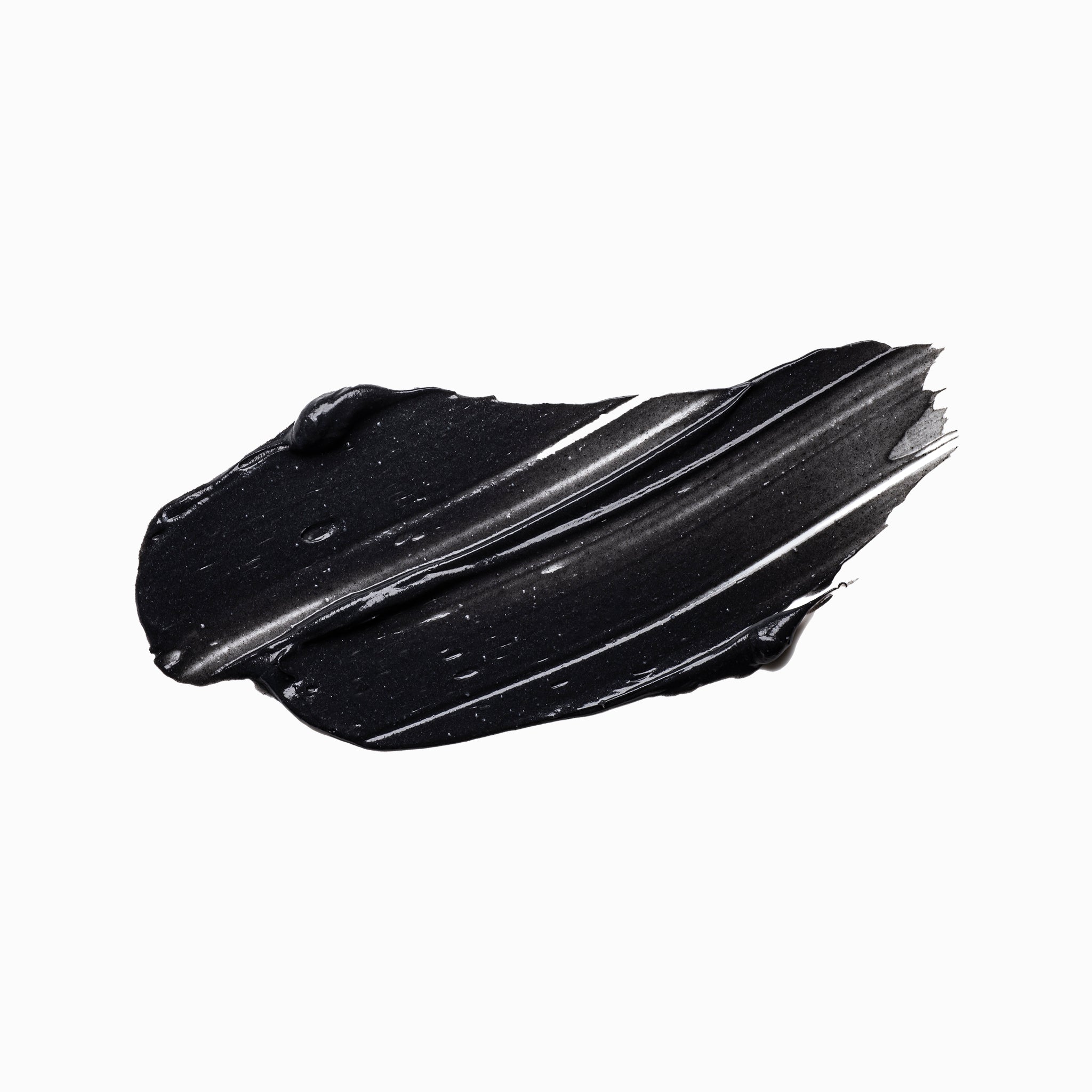 Glossy black Charcoal peel-off mask texture