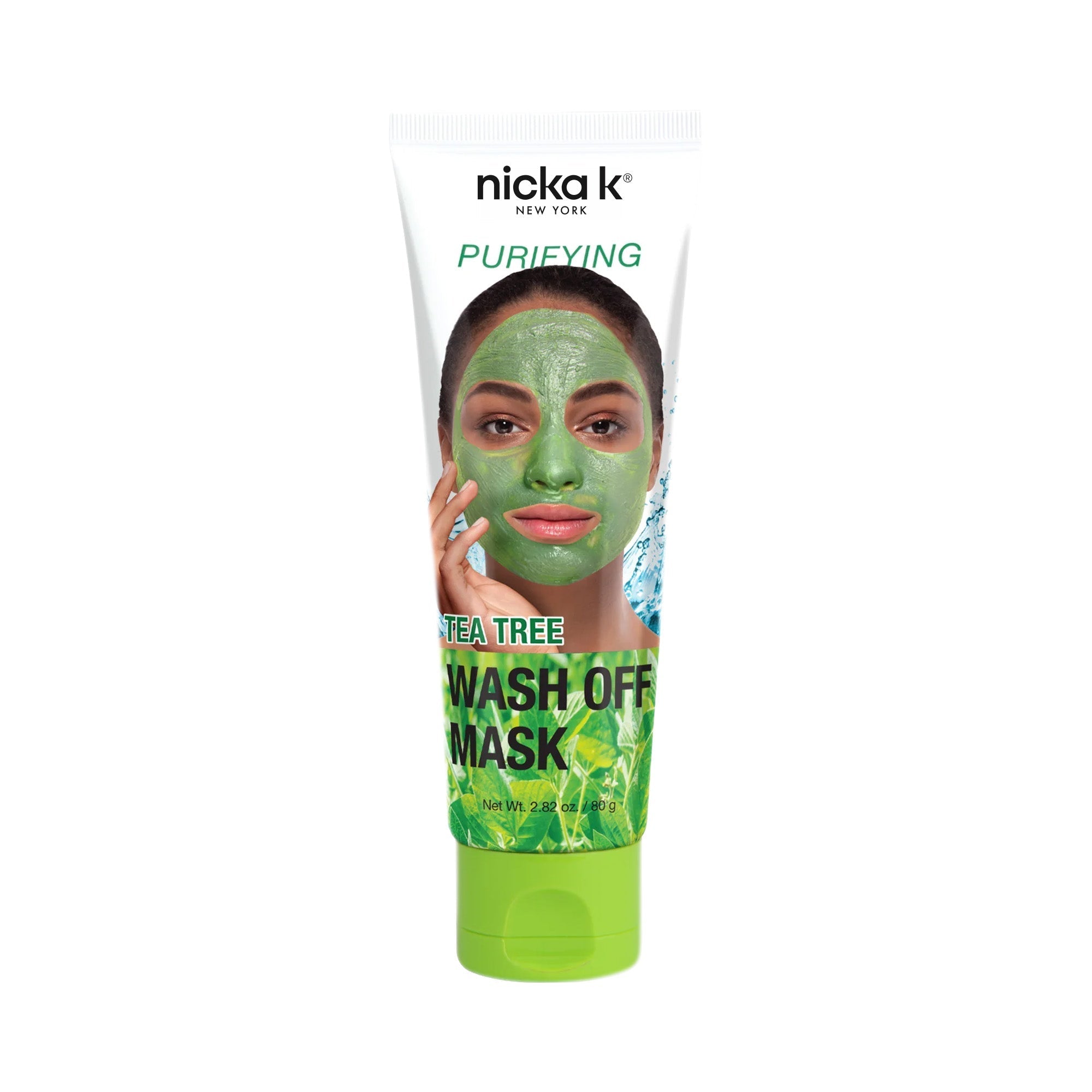 Nicka K Tea Tree SMPO03 green wash-off mask tube