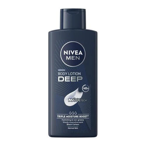 Dark Nivea Men Deep Body Lotion 400 ml bottle