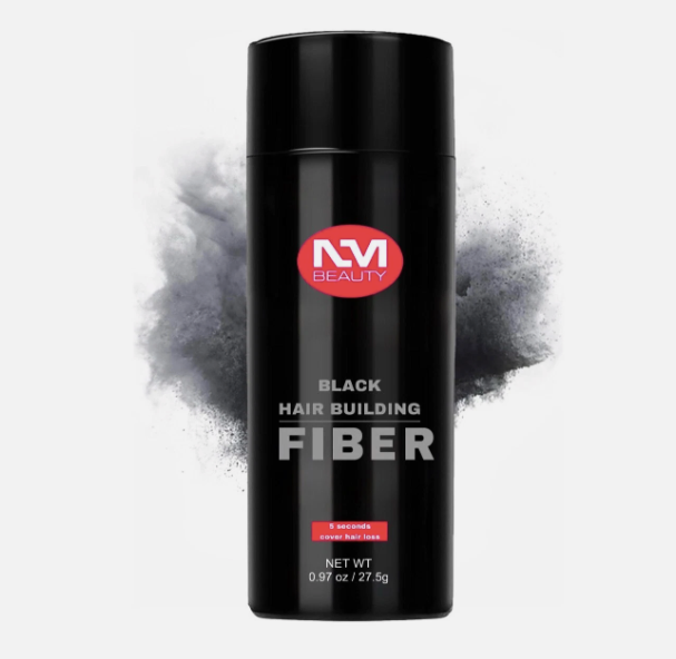NM Beauty Hair Building Fibres Black 27.5 g container