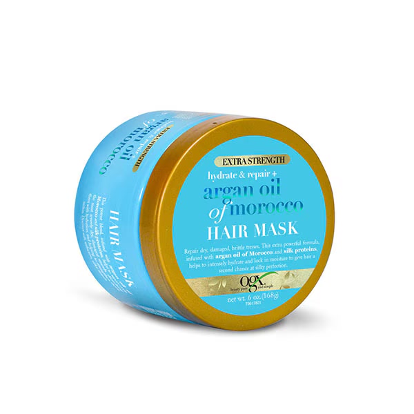 OGX Hydrate and Revive Argan Oil Hair Mask 168 g tub front view