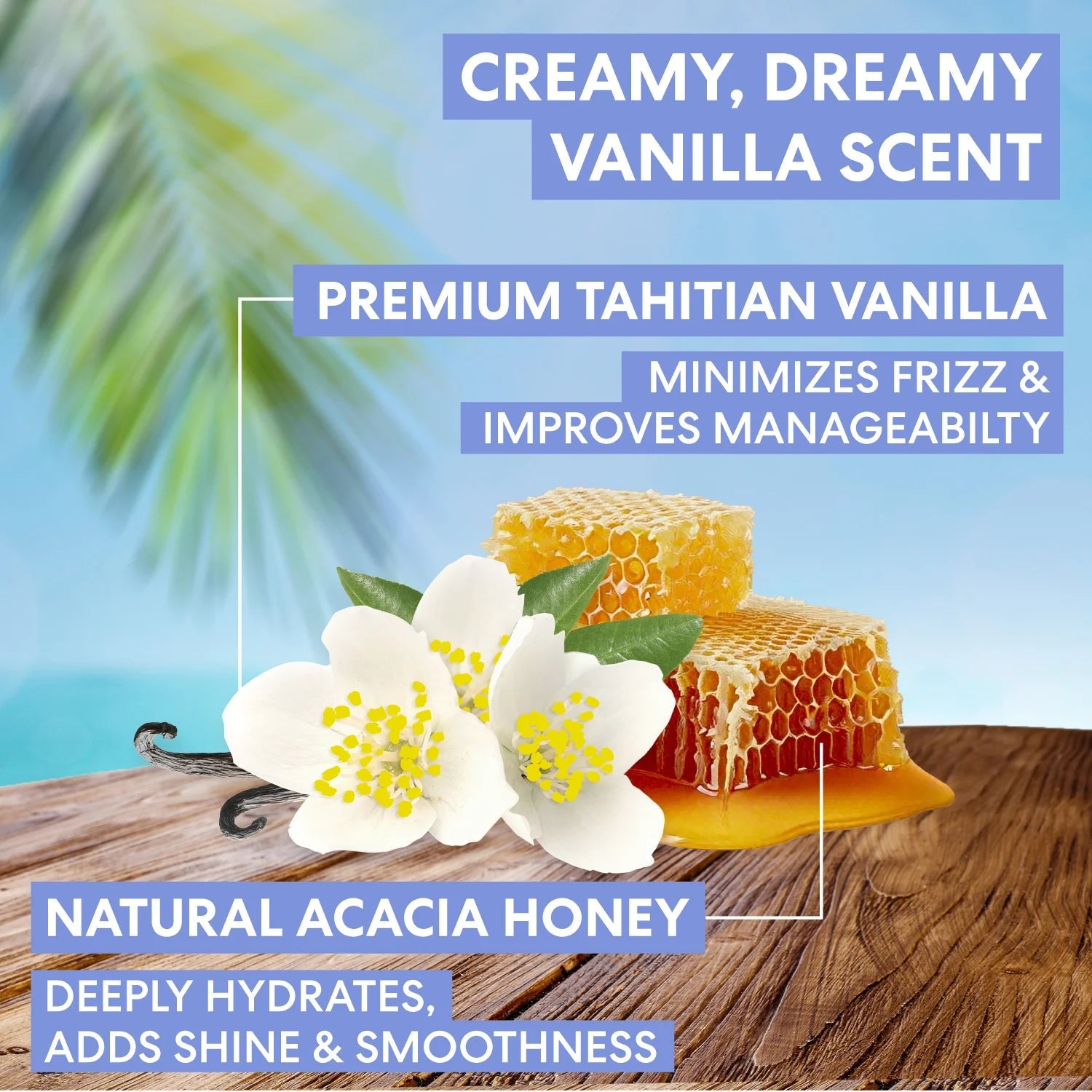 Palmer's Tahitian Vanilla Hydra Gloss Pack ingredient highlights