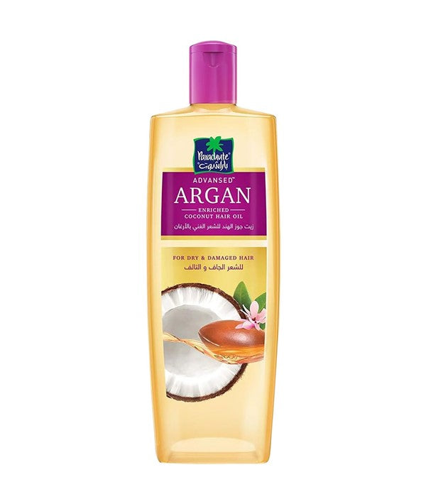Parachute Advansed Argan-Enriched Coconut Hair Oil 200 ml bottle, front view