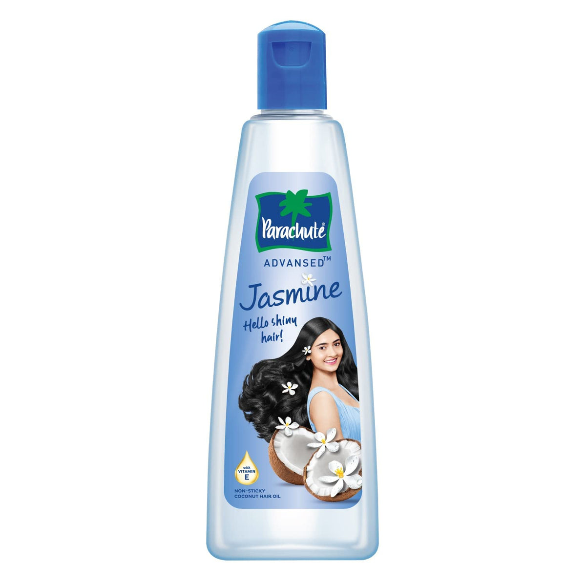 Parachute Advansed Jasmine Coconut Hair Oil 300 ml bottle on a plain white background, front view