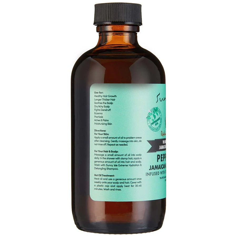 Sunny Isle Jamaican Black Castor Oil with Peppermint Oil 4 oz - oil product image 3 - Sunny Isle - TJ Beauty UK