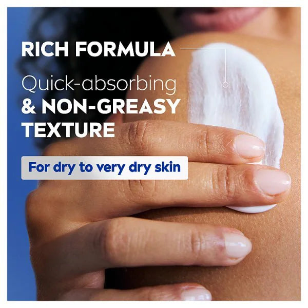 Nivea Rich Nourishing Body Lotion Deeply Hydrating & Long-Lasting Moisture for Dry to Very Dry Skin 625 ml/21.13 oz - Experie