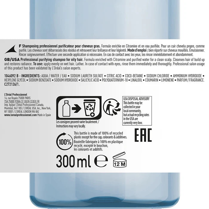 L'Oréal Professionnel Série Expert Shampoing Pure Ressource 300 ml