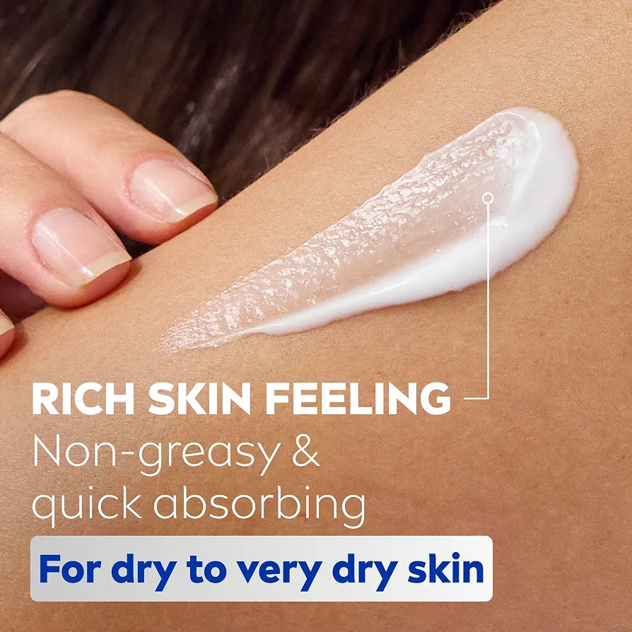 Nivea Crème Corps Nourrissante Riche Hydratation Profonde 48h pour Peaux Sèches