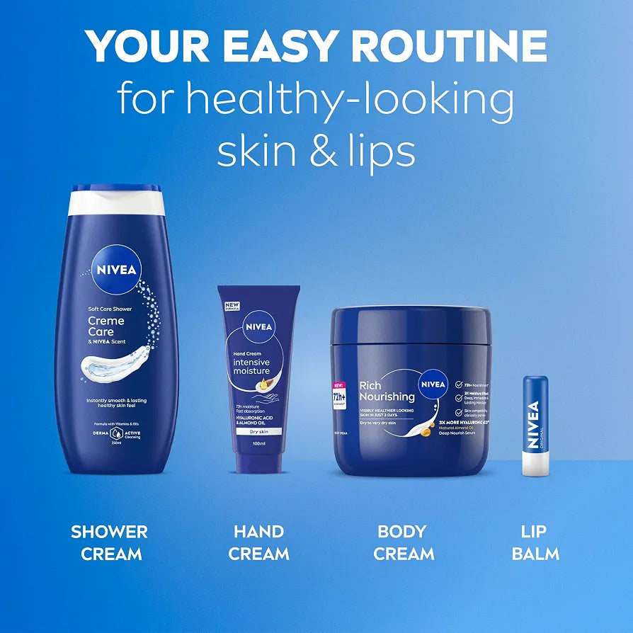 Nivea Crème Corps Nourrissante Riche Hydratation Profonde 48h pour Peaux Sèches