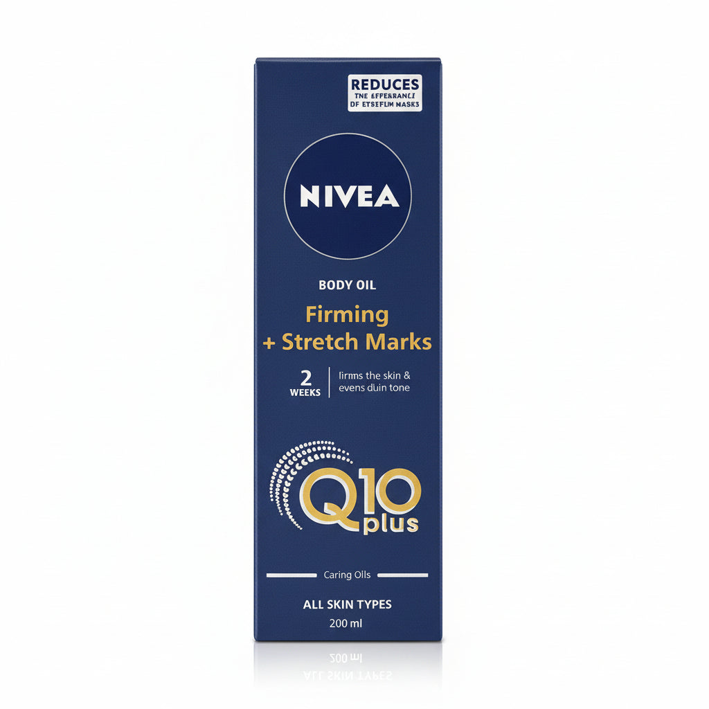 Nivea Q10 Plus Firming + Stretch Marks Body Oil Nourishing Care 200 ml/6.8 oz