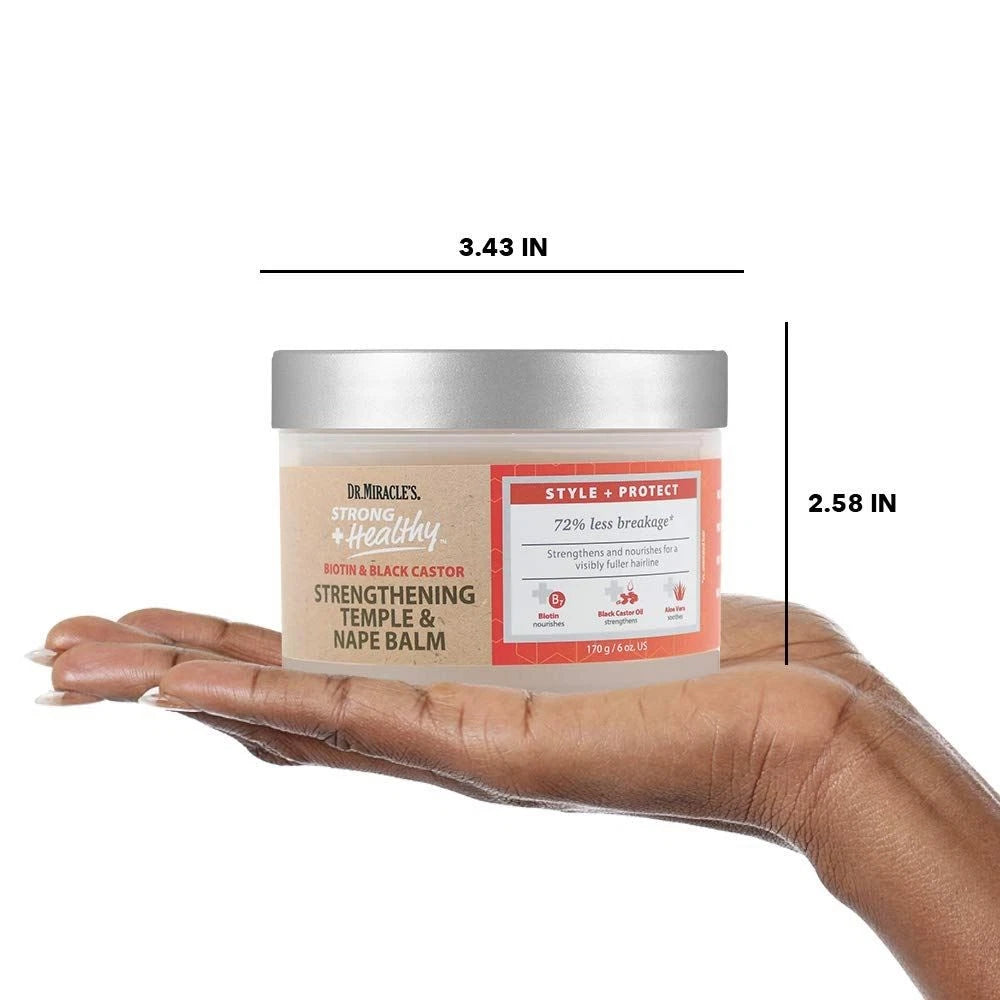 Dr. Miracle's Strong & Healthy Temple & Nape Balm 170g