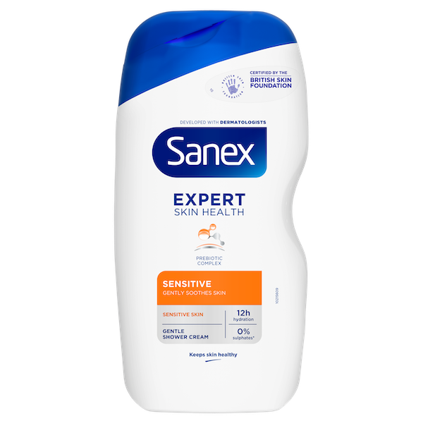 Sanex Sensitive Shower Gel 450 ml front