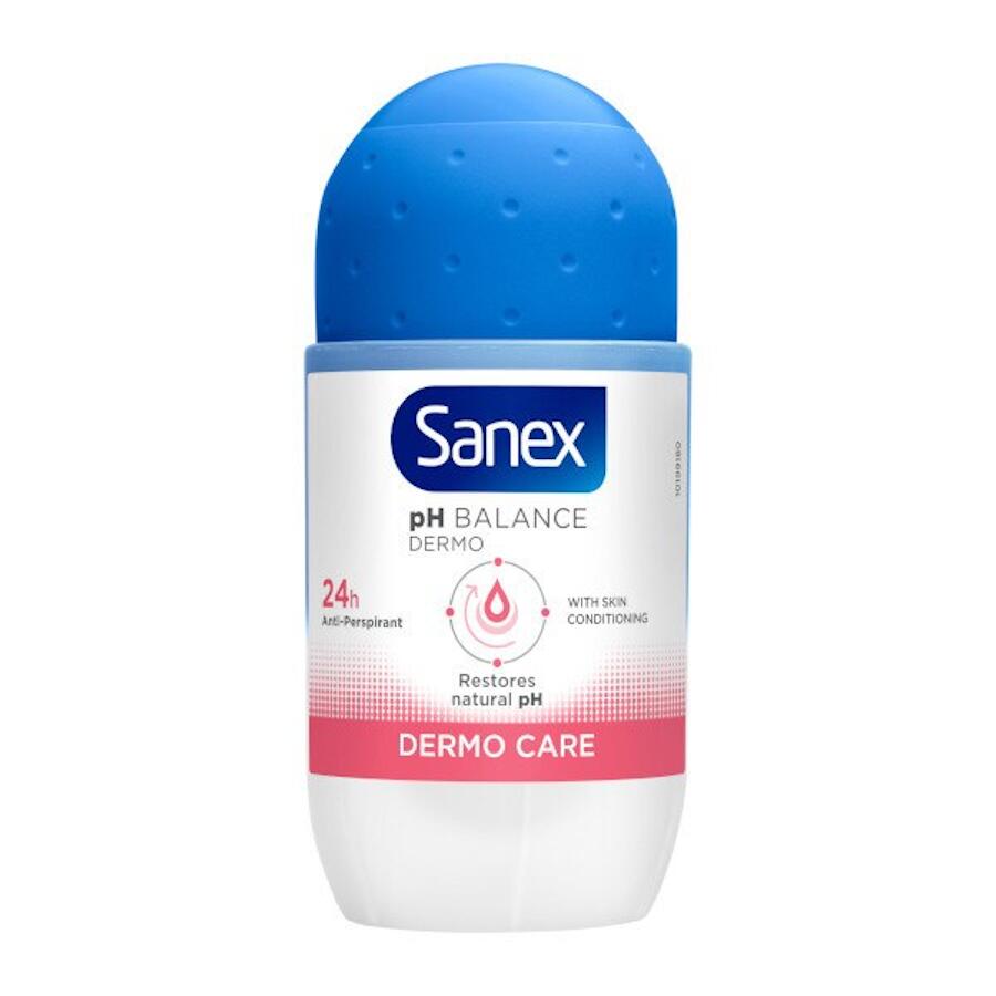 Sanex pH Balance Dermo Care 24H roll-on, front view