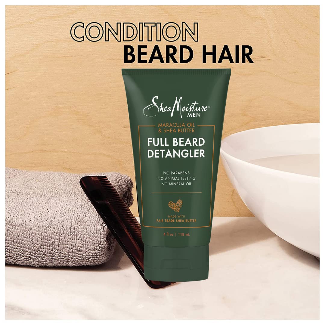 Shea Moisture Men's Maracuja & Shea Butter Beard Detangler - Achieve a smooth, knot-free beard with Shea Moistu