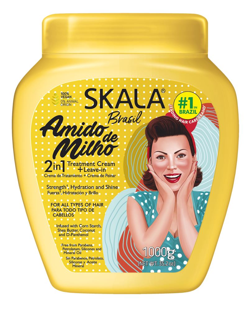 Skala Brasil Amido de Milho 2-in-1 treatment cream 1000g jar