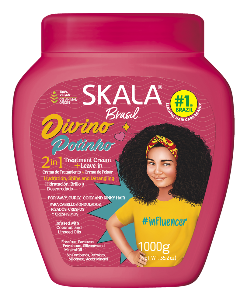 Skala Brasil Divino Potinho kids treatment cream 1000g pink jar