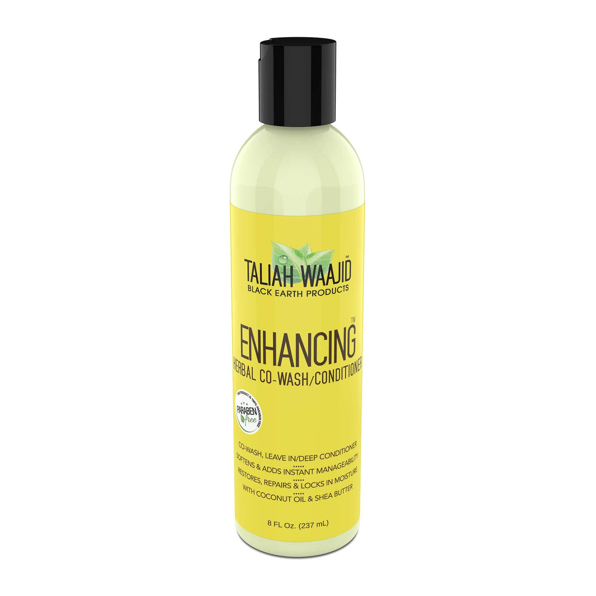 Taliah Waajid Enhancing Herbal Co-Wash/Conditioner bottle shown in an angled three-quarter view