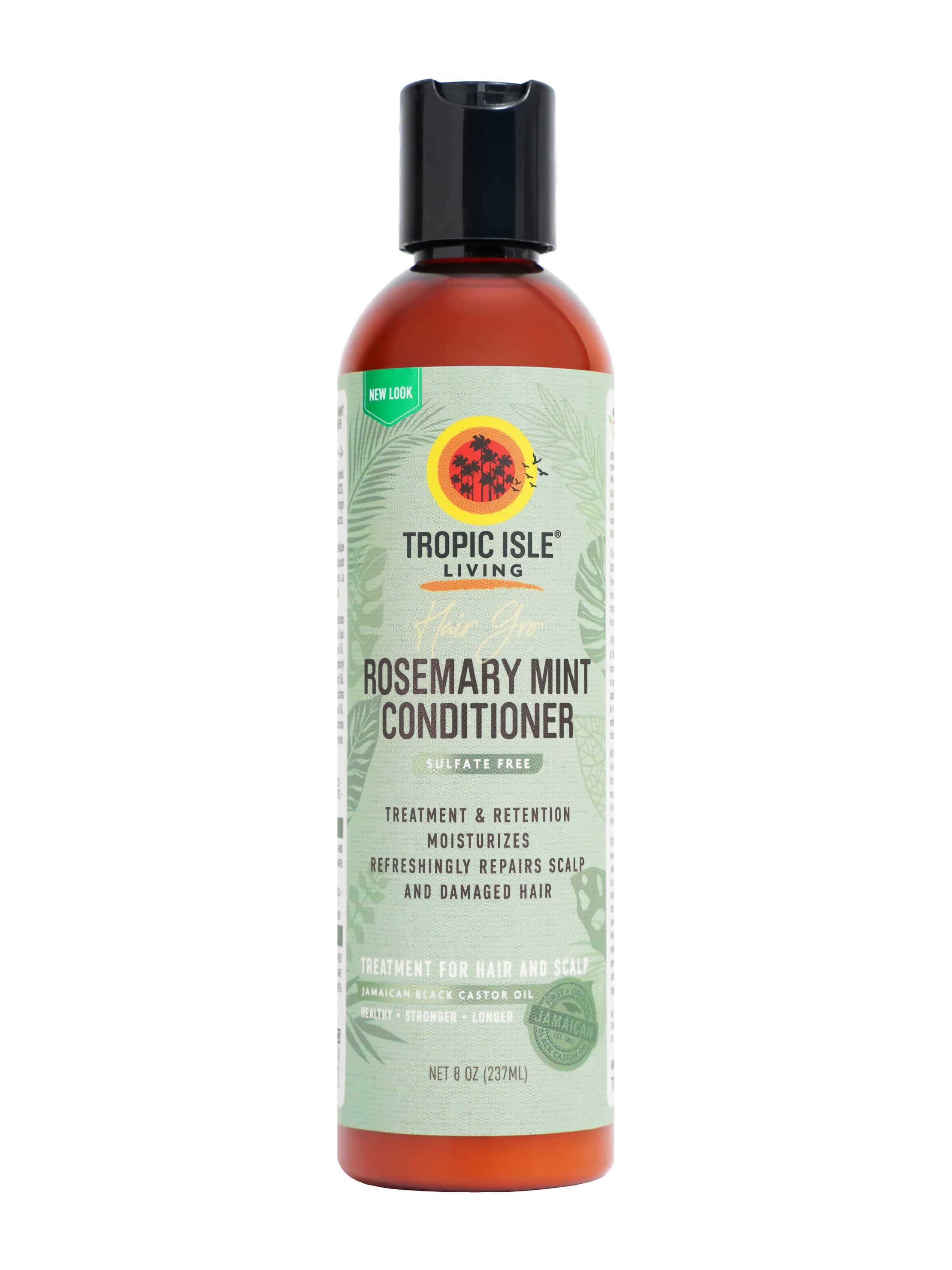 Tropic Isle Living Hair Gro Rosemary Mint Conditioner front bottle