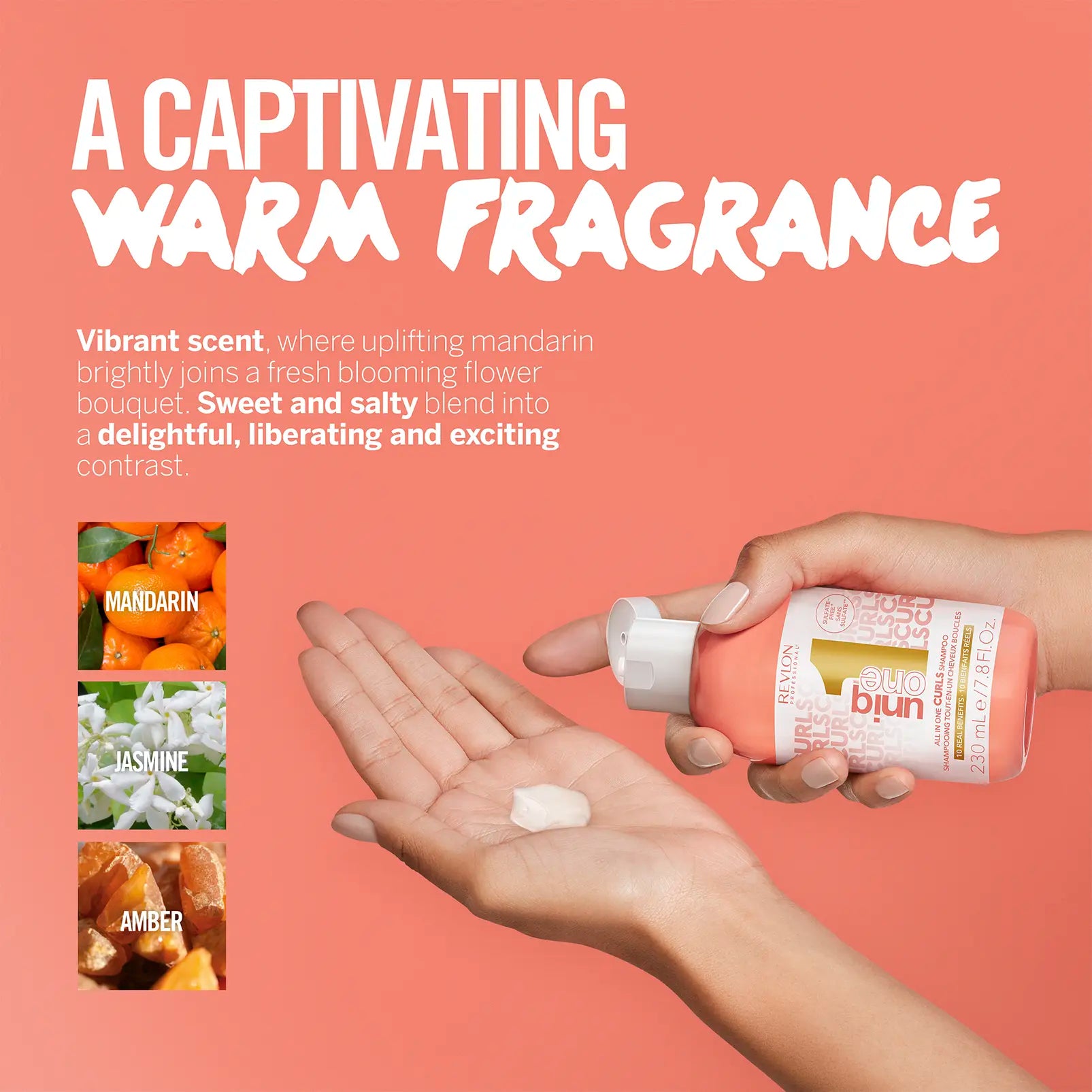 UniqOne Curls Shampoo fragrance notes and texture