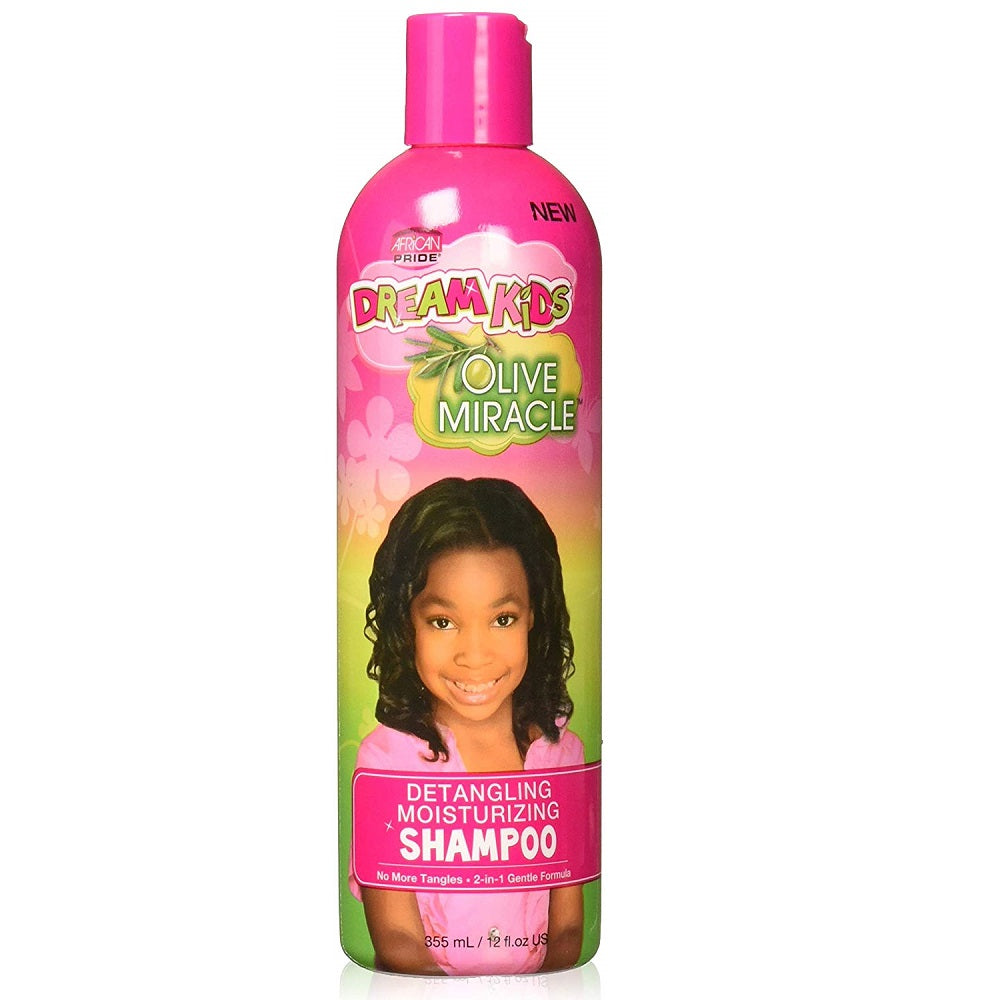 African Pride Dream Kids Oilive Miracle Anti-Breakage Detangling Moisturizing Shampoo 12oz