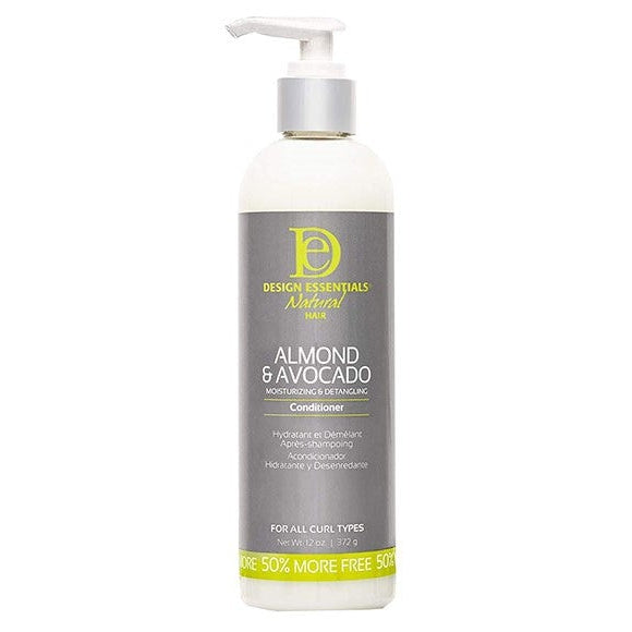 Design Essentials Almond & Avocado Moisturizing & Detangling Conditioner 12 oz