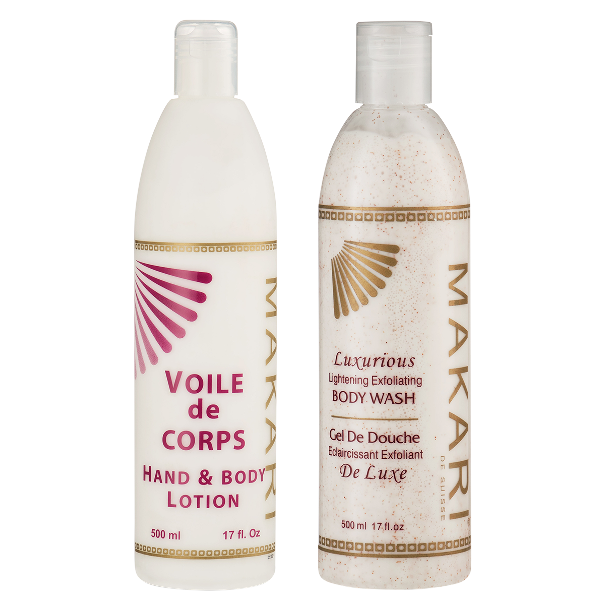 MAKARI - Silky Skin Body Wash Cream Lotion Duo (2pc set)