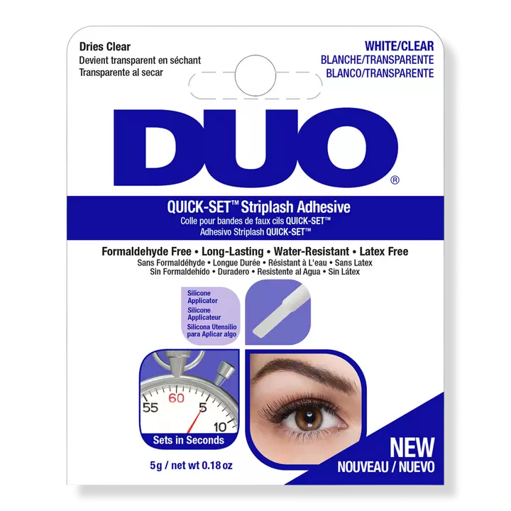 Duo Brush On Striplash Adhesive - Waterproof & Quick-Dry for Secure, Flawless Lashes - Achieve a professional, long-lasting l