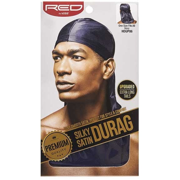 RED BY KISS Silky Satin Durag Navy HDUP06 1