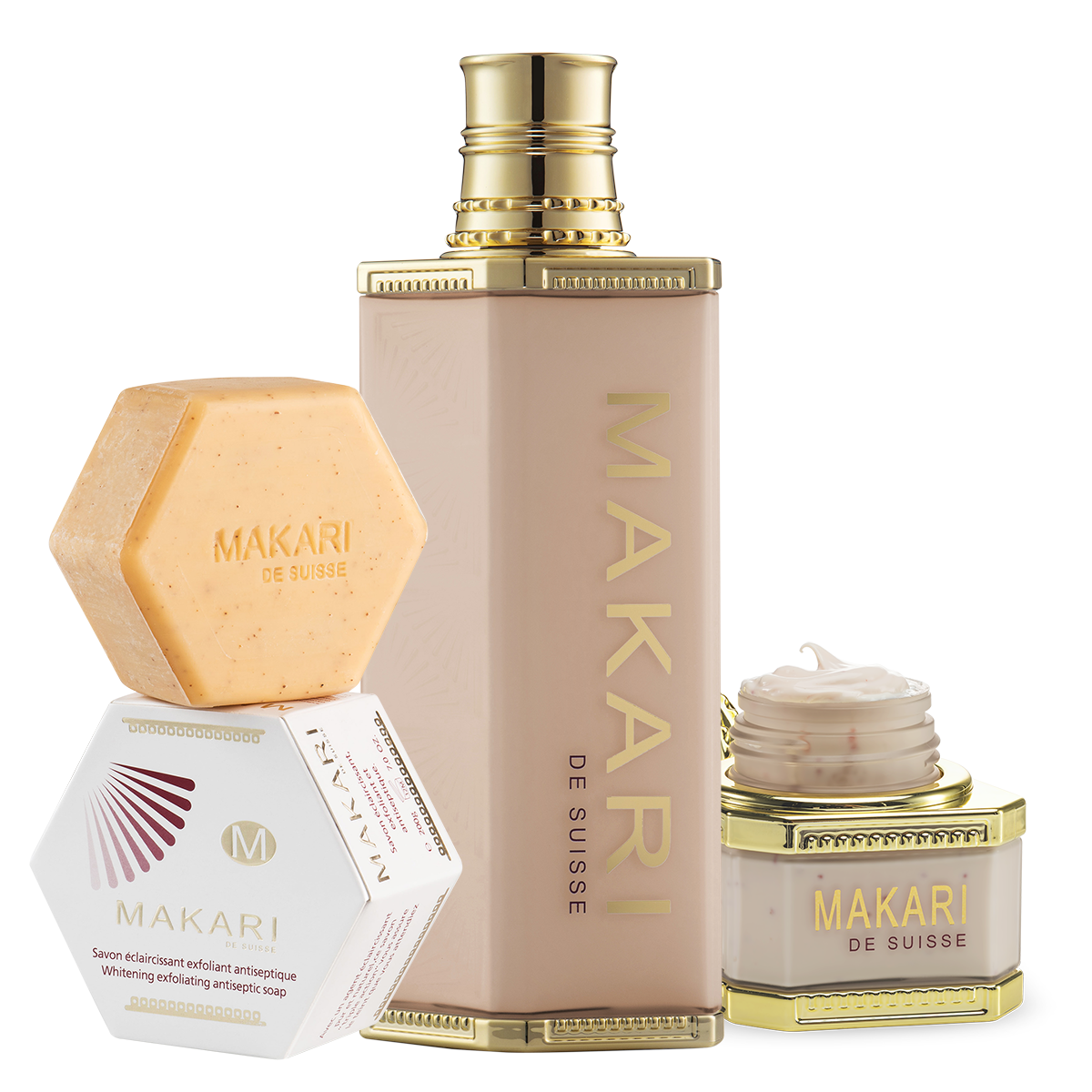 Exfoliating Soap + Premium Milk + Caviar Cream