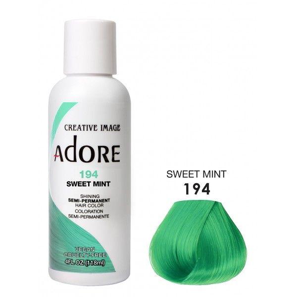 Adore Semi Permanent Hair Dye Colour 194 sweet mint