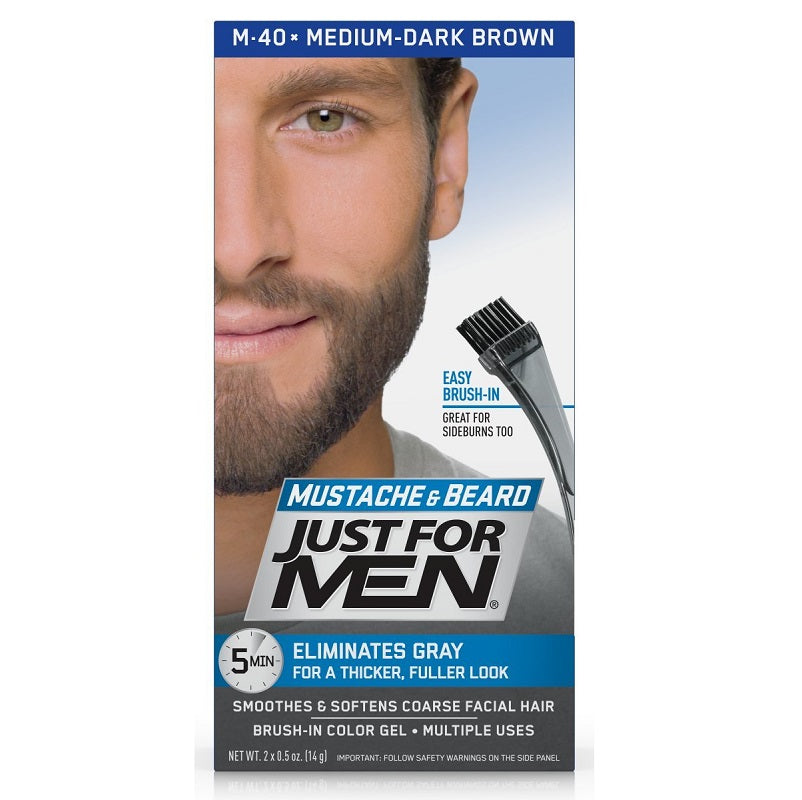 Just For Men Mustache & Beard Brush-In Color