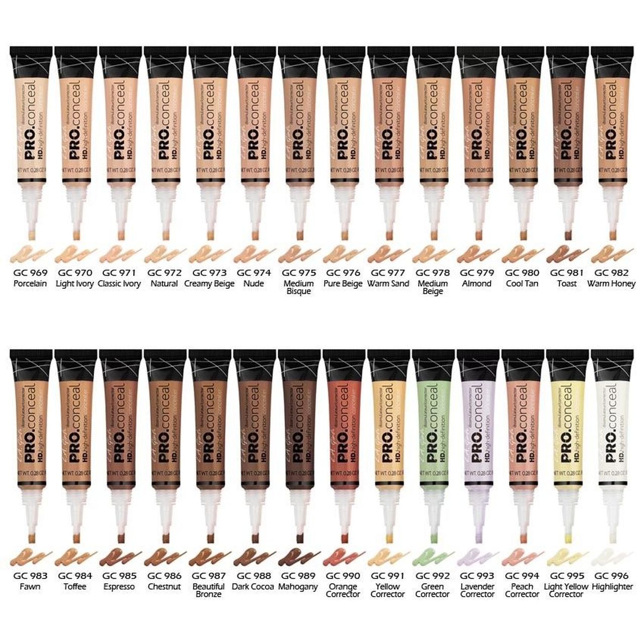 Girl Pro Concealer HD Conceal All Shades – Products UK