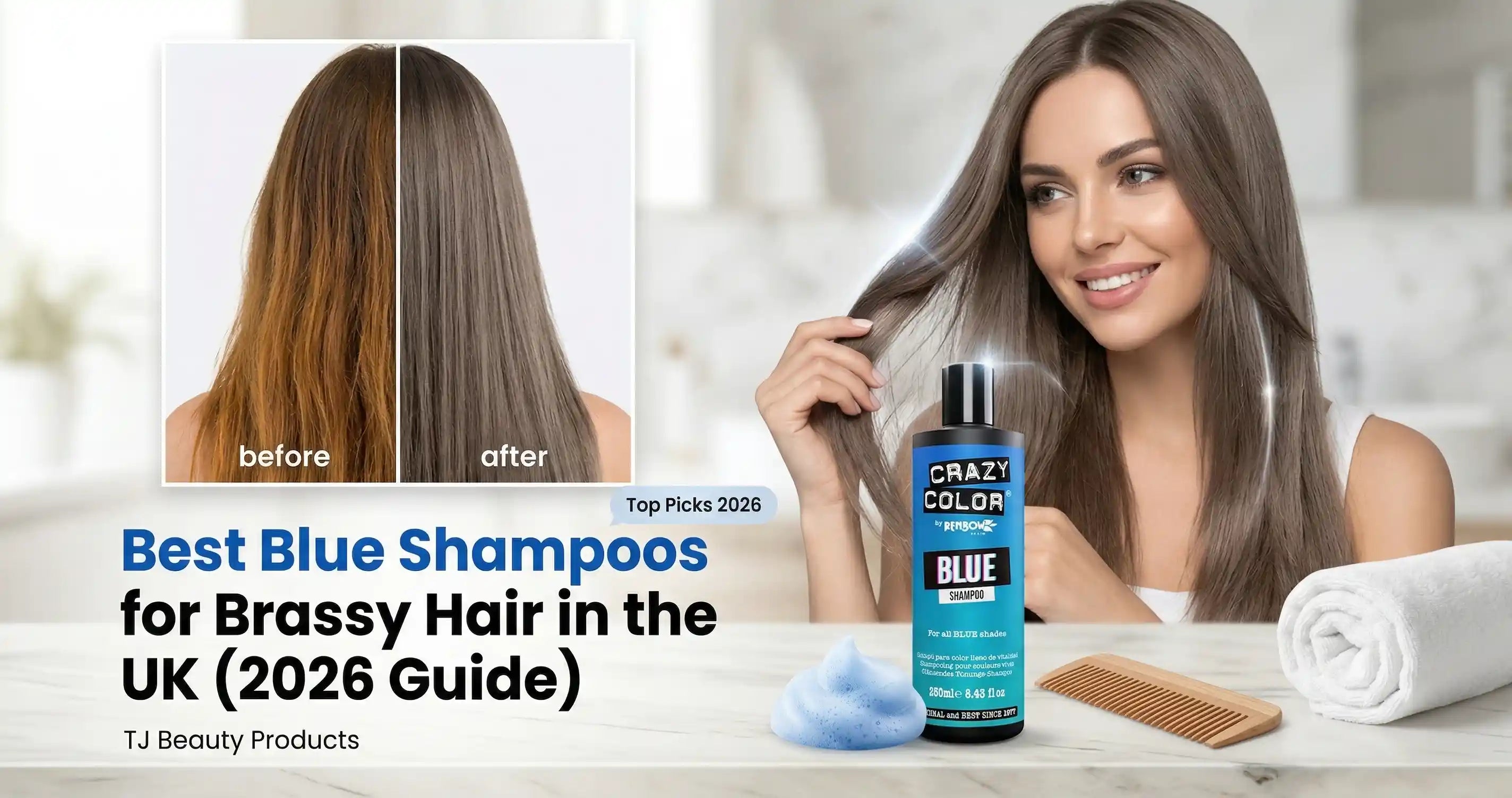 Does Blue Shampoo Work on Brown Hair? Complete Guide (2026) – TJ Beauty ...