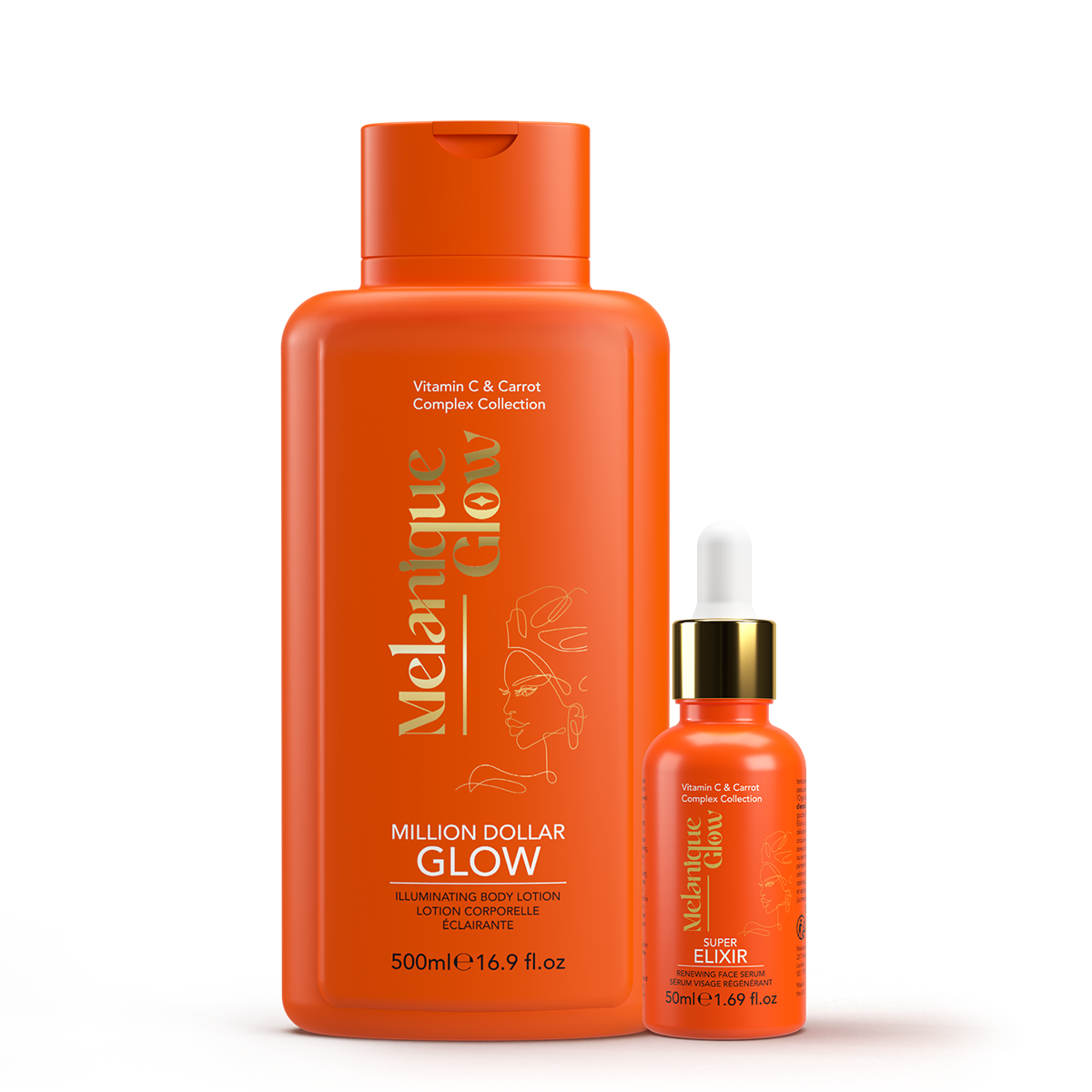 Melanique Glow Glow Boost & Capsule Radiance-Boosting & Anti-Ageing Face Serum for All Skin Types 30ml